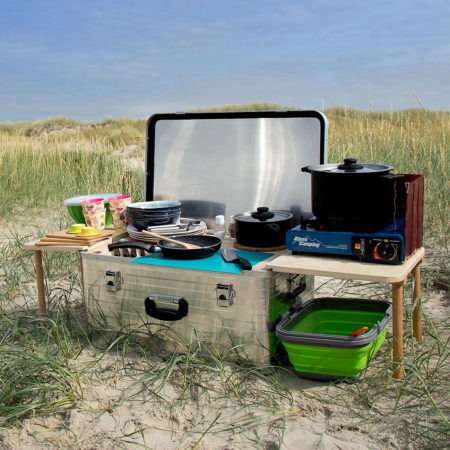 Campingküchenbox-Vollausstattung-Strand