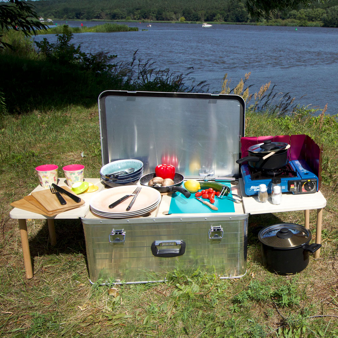 Campingküchenbox-Vollausstattung Campingküchenbox-Vollausstattung