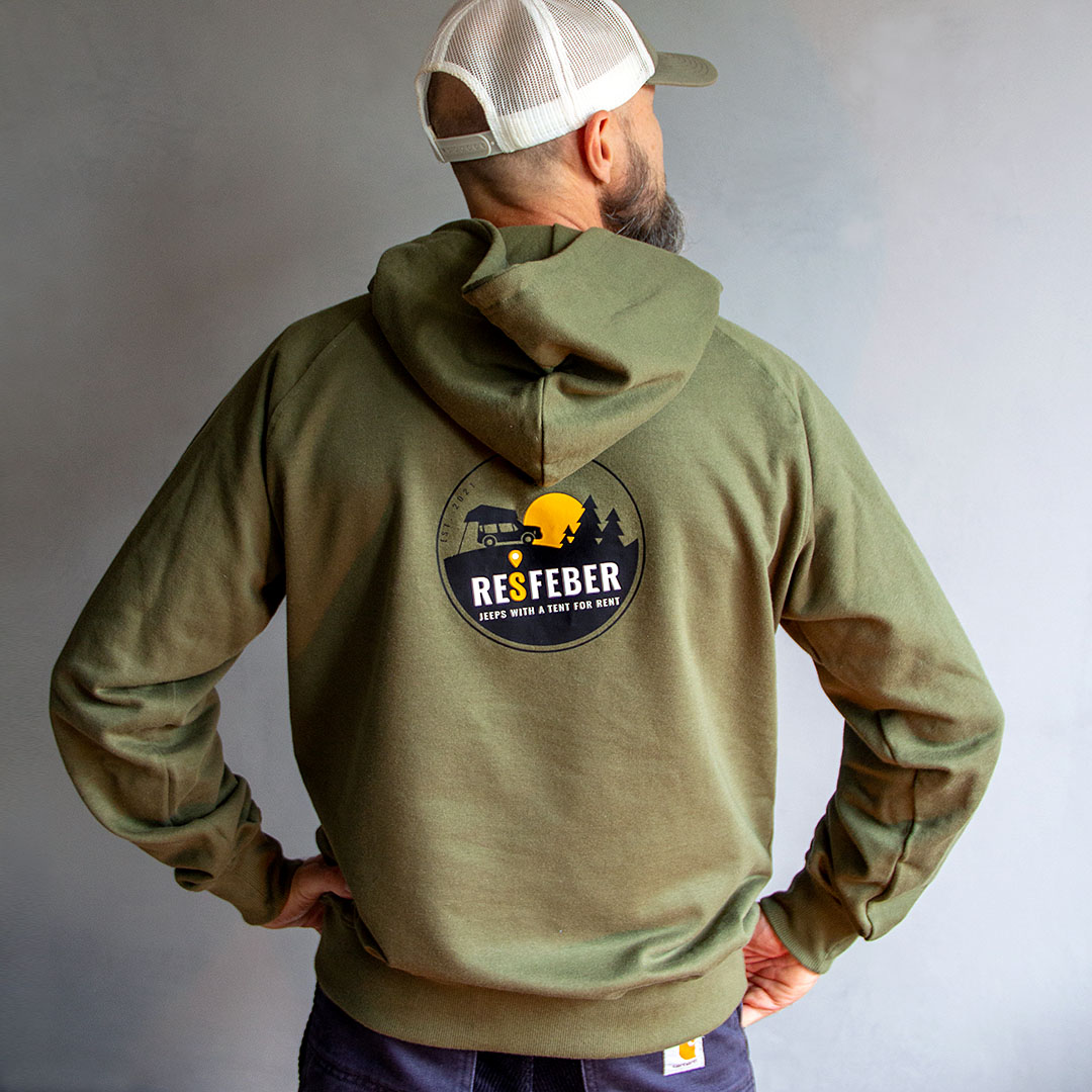 Hoodie-gruen-Rueckseite-Resfeber Hoodie-gruen-Rueckseite-Resfeber